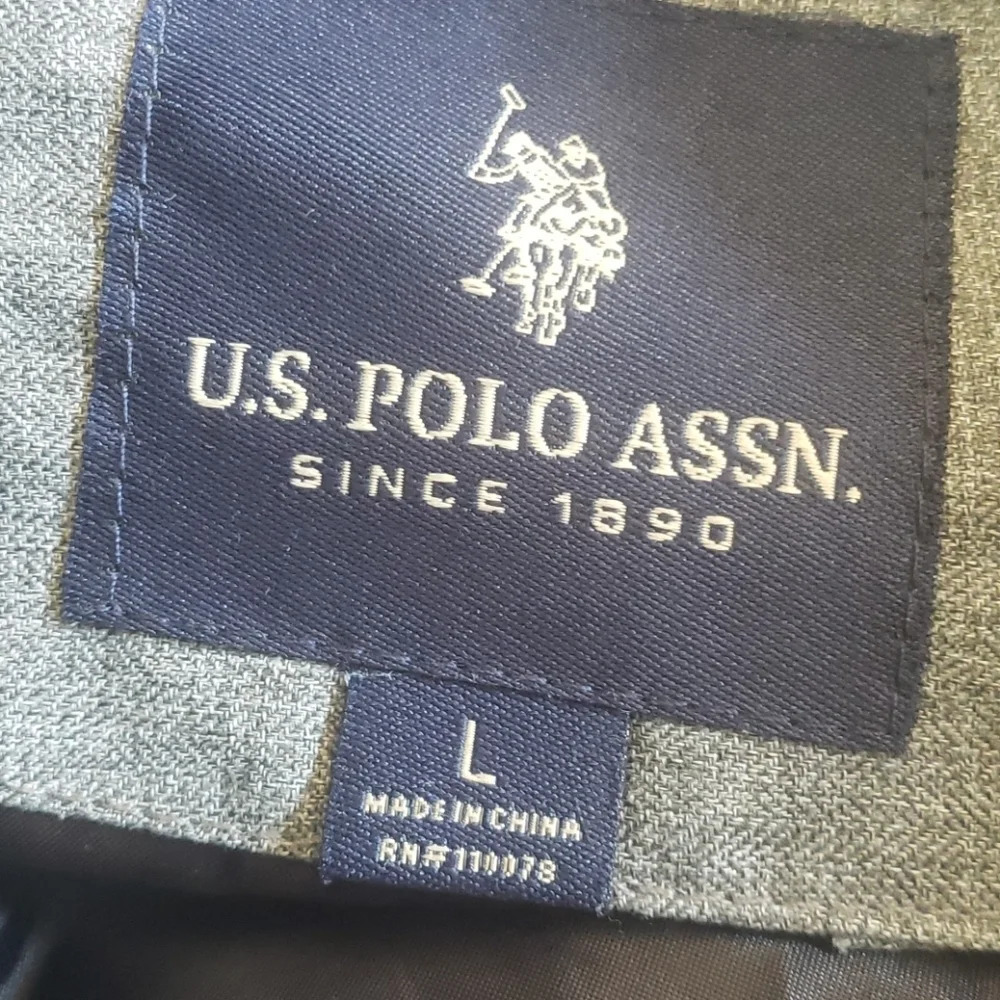 U.S. Polo Assn Grey Bubble Jacket - Picture 14 of 15